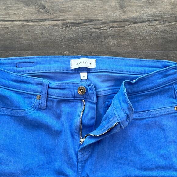 Lila Ryan size 30 Brushed Cobalt Blue Skinny Jean - Picture 2 of 8